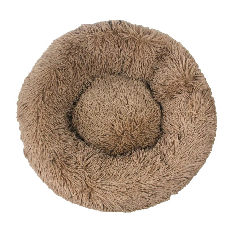 Variant image for Plush Dog Bed for Dogs and Cats – Calming Round Design, Self-Warming Fabric, Multiple Sizes-1