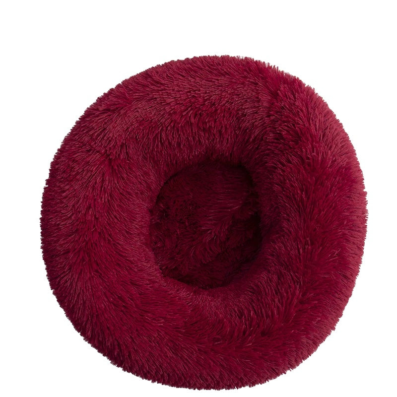 Variant image for Plush Dog Bed for Dogs and Cats – Calming Round Design, Self-Warming Fabric, Multiple Sizes-10
