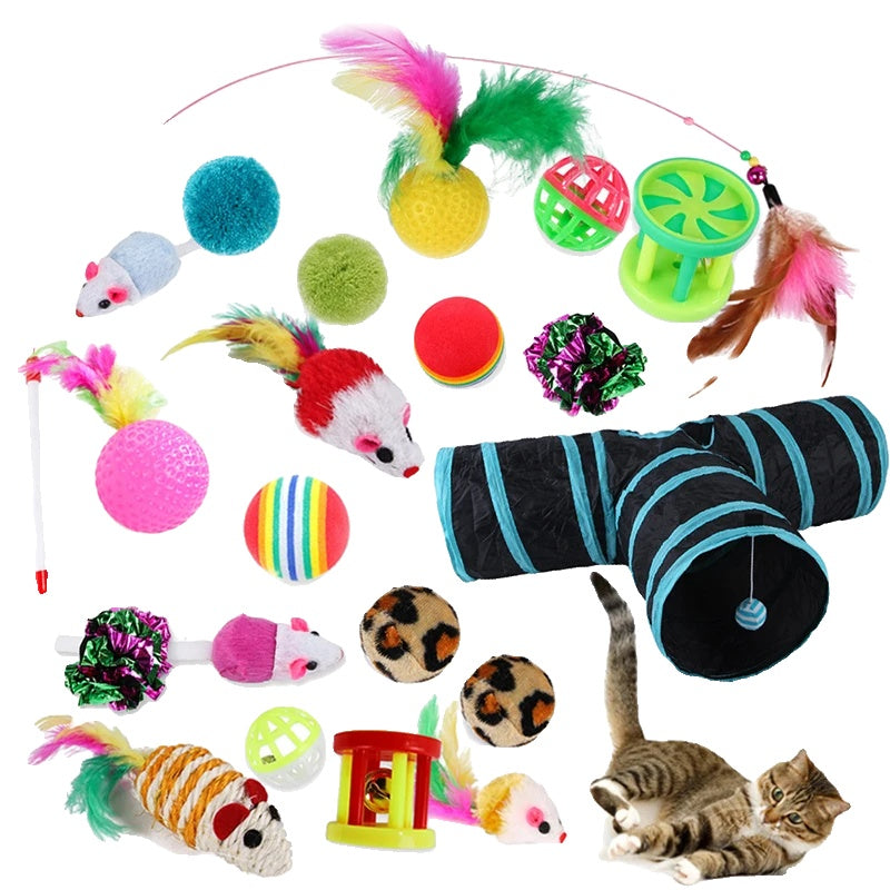 Variant image for Cat Toy Set for Kittens – 20-Piece Variety, Engaging Designs, Safe Eco-Friendly Materials-5
