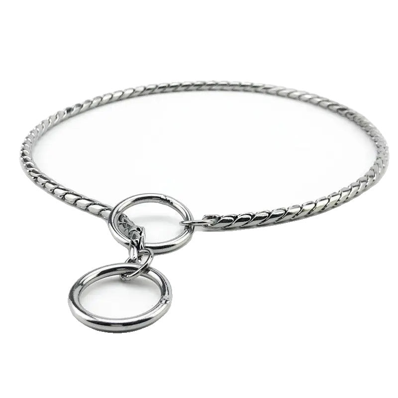 Variant image for Choke Collar for Dogs – Heavy-Duty Stainless Steel, 18K Gold-Plated, Anti-Rust Design-1