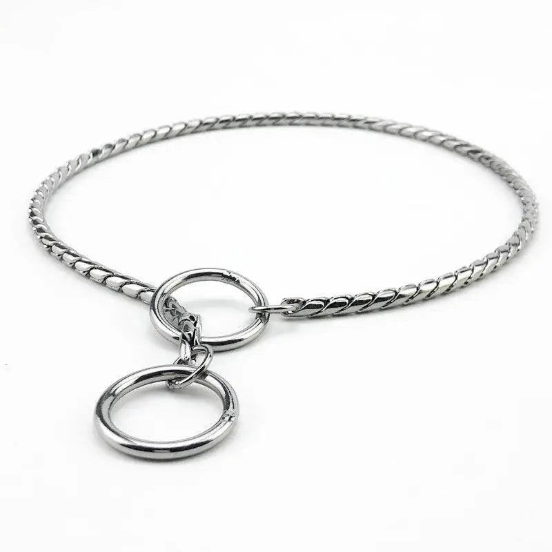 Variant image for Choke Collar for Dogs – Heavy-Duty Stainless Steel, 18K Gold-Plated, Anti-Rust Design-18