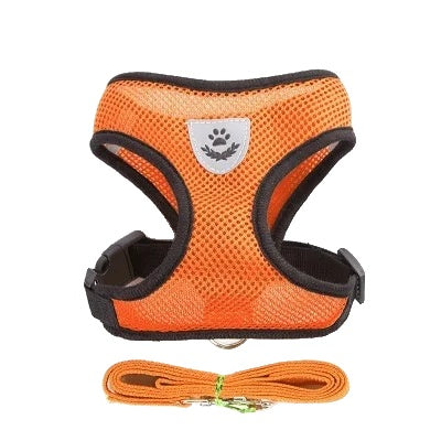 Variant image for Adjustable Harness for Small Dogs and Cats – Breathable Mesh, Reflective Stripes, Includes Leash-11