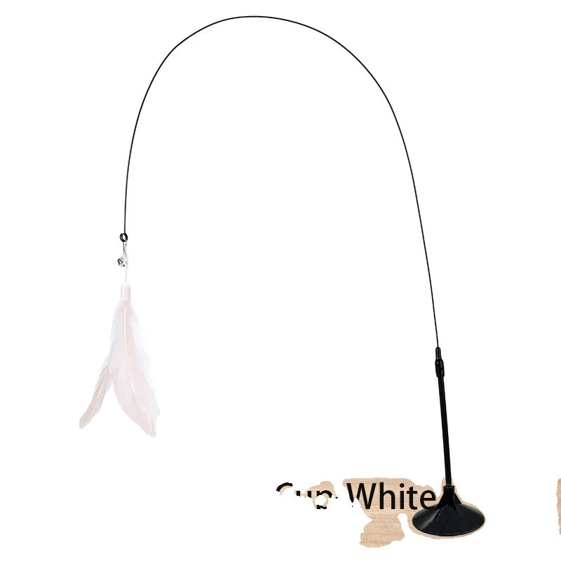 Variant image for Interactive Cat Toy for Kittens – Feather Teaser Wand, Suction Cup Design, Engaging Play-6