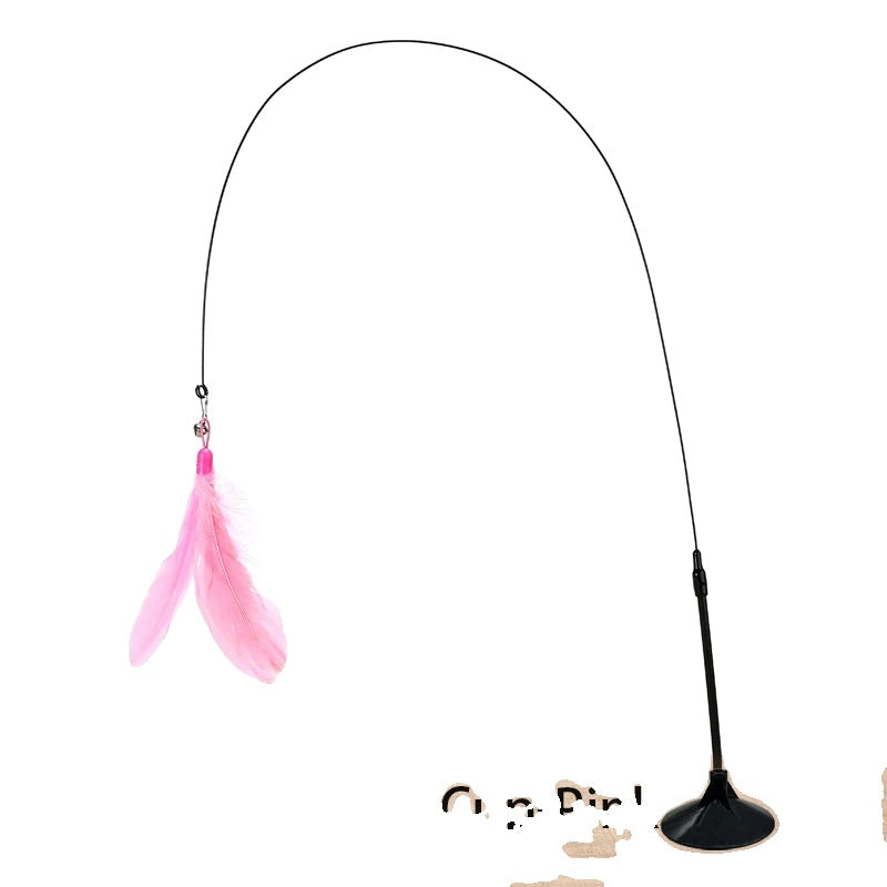 Variant image for Interactive Cat Toy for Kittens – Feather Teaser Wand, Suction Cup Design, Engaging Play-2
