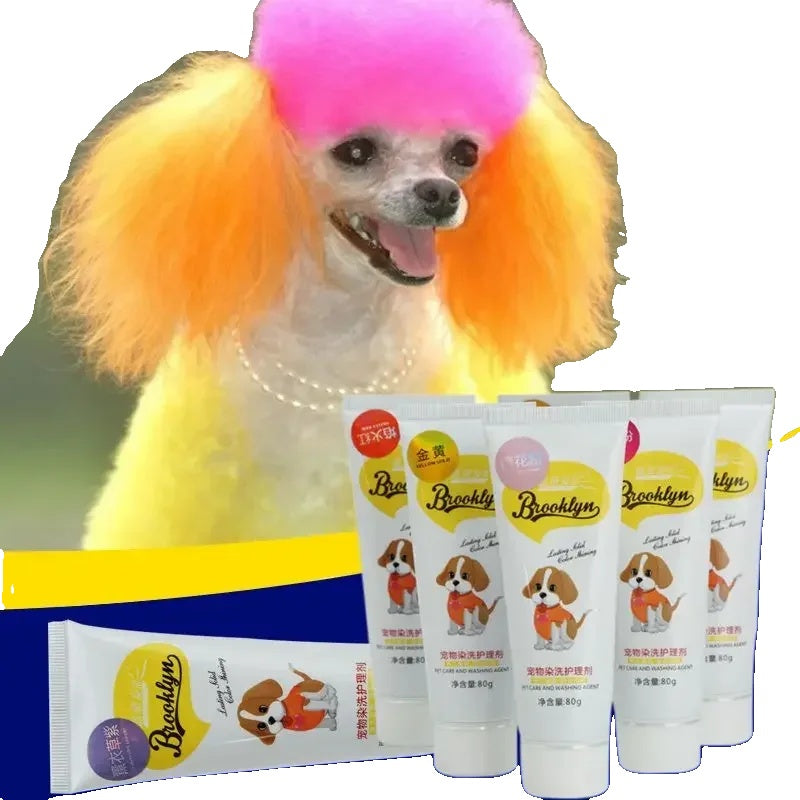 Dog Hair Dye for Dogs – Safe Semi-Permanent Color, Natural Ingredients, 80g Pigment-1