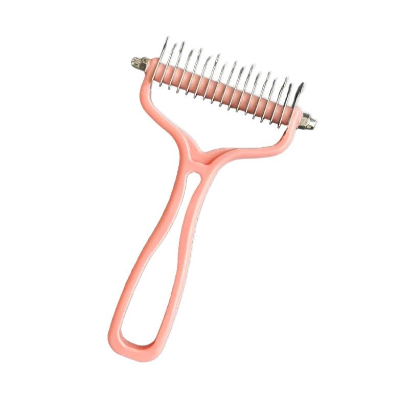 Variant image for Double-Sided Dog Grooming Brush – Stainless Steel Fur Knot Cutter, Deshedding Tool-2
