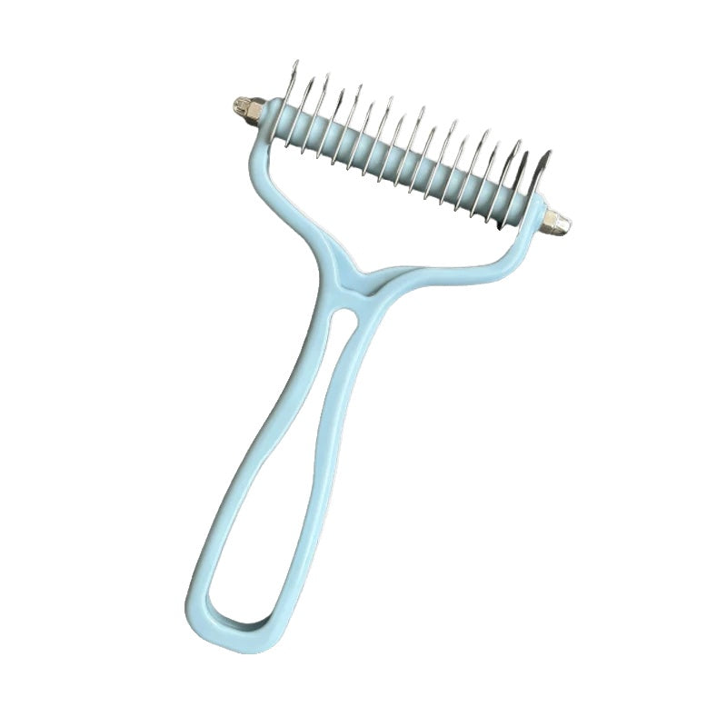 Variant image for Double-Sided Dog Grooming Brush – Stainless Steel Fur Knot Cutter, Deshedding Tool-3