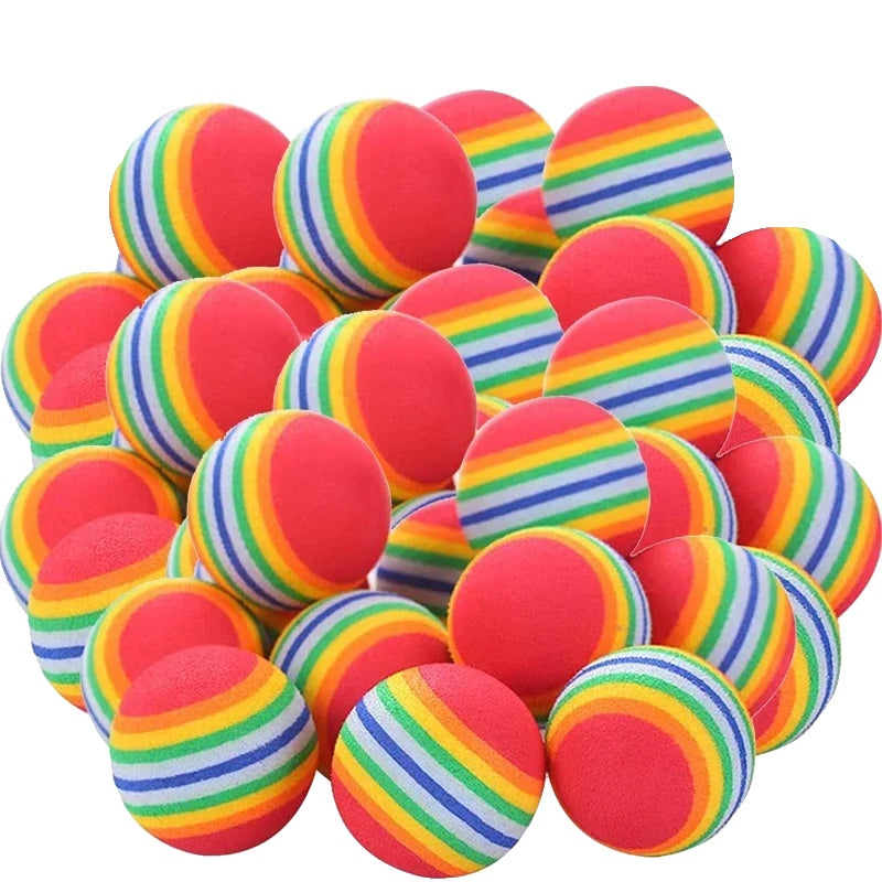 Variant image for Interactive Toy Balls for Dogs and Cats – Automatic Jumping, Soft EVA, Rainbow Colors-2