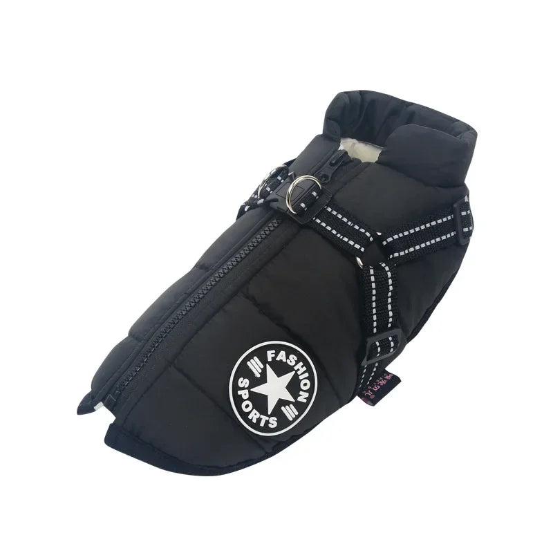 Variant image for Waterproof Dog Coat for Winter – Warm Fleece Lining, Adjustable Harness, Reflective Design-32