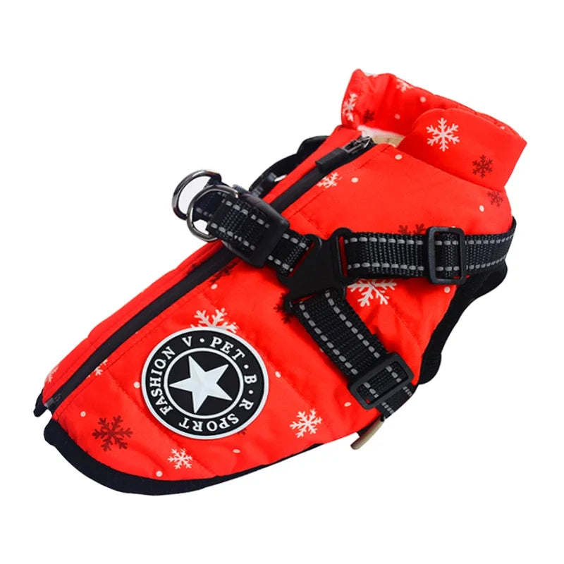 Variant image for Waterproof Dog Coat for Winter – Warm Fleece Lining, Adjustable Harness, Reflective Design-20