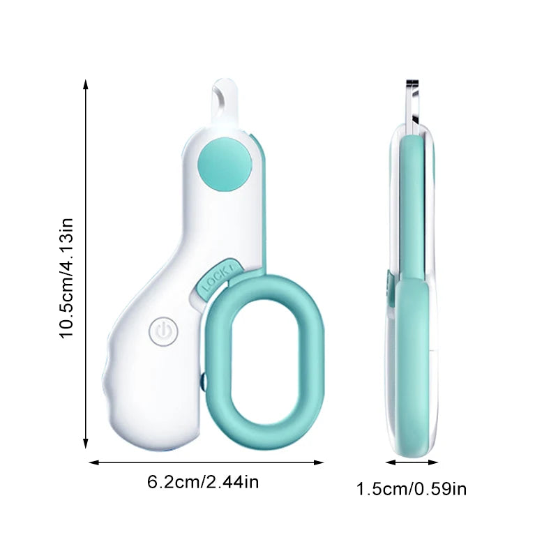 Nail Clipper for Cats and Small Dogs – LED Light, Ergonomic Design, Stainless Steel Blade-6