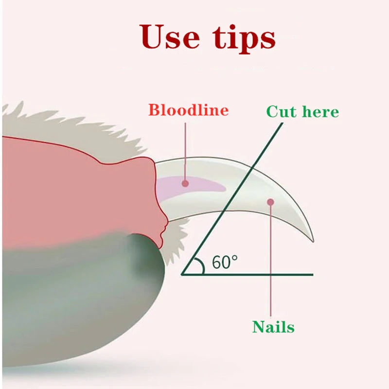 Nail Clipper for Cats and Small Dogs – LED Light, Ergonomic Design, Stainless Steel Blade-4