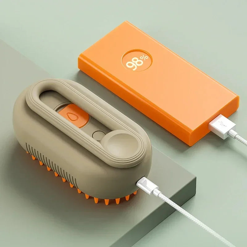 3-in-1 Dog Grooming Brush – Electric Steam Technology, Gentle Massage, Rechargeable-5