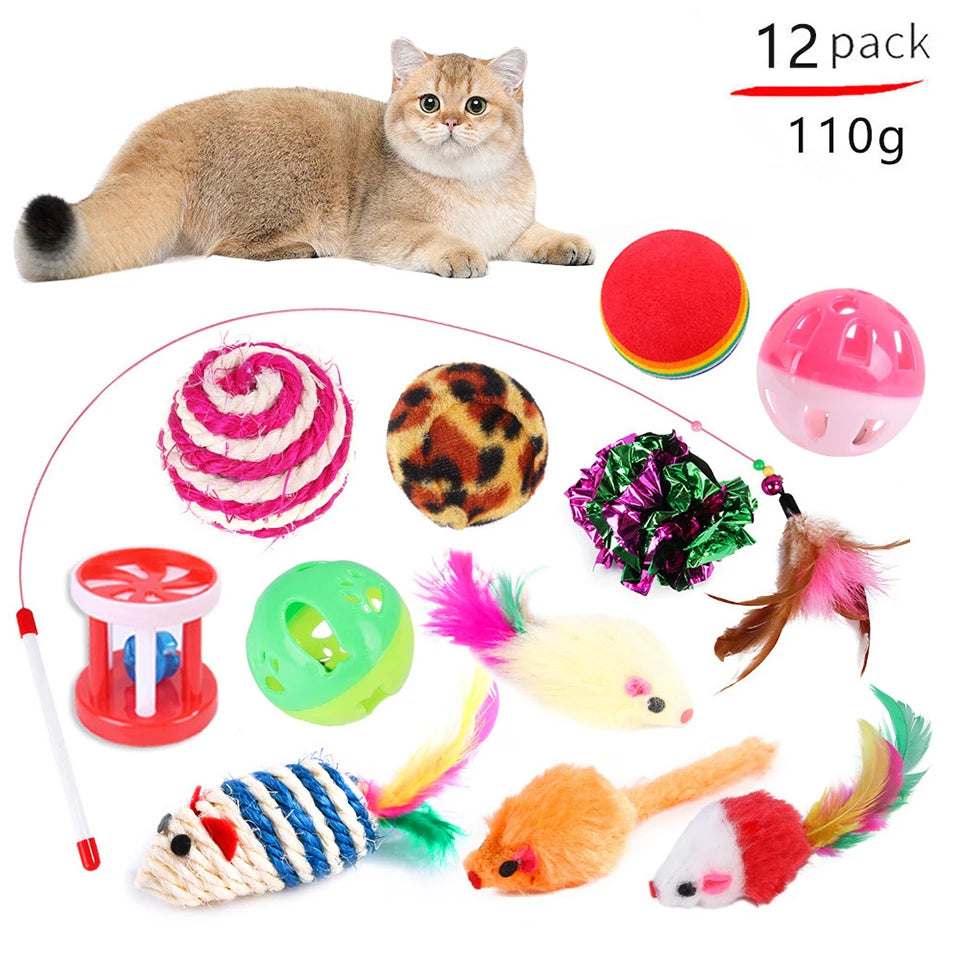 Cat Toy Set for Kittens – 20-Piece Variety, Engaging Designs, Safe Eco-Friendly Materials-3