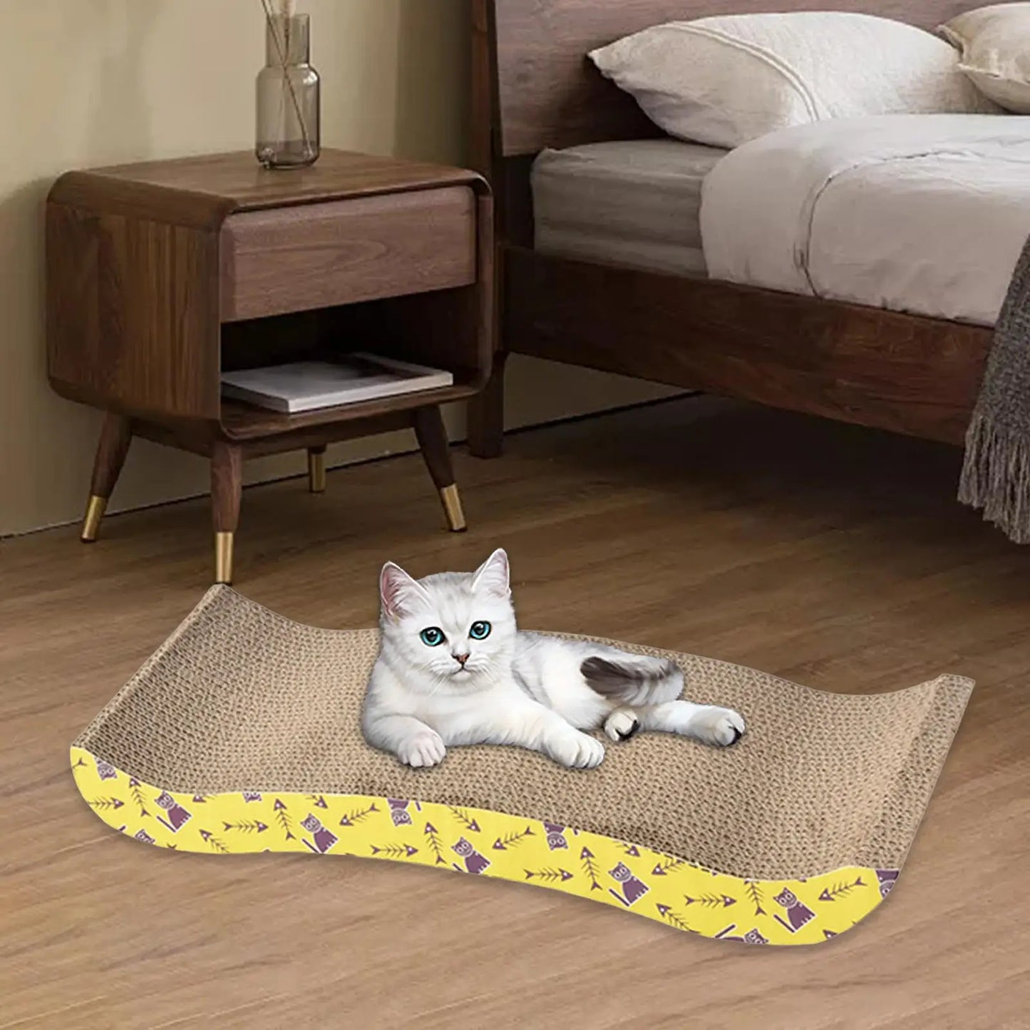 Variant image for Cat Scratching Board for Cats – Durable Corrugated Paper, Cozy Lounge Bed, Multi-Size-7