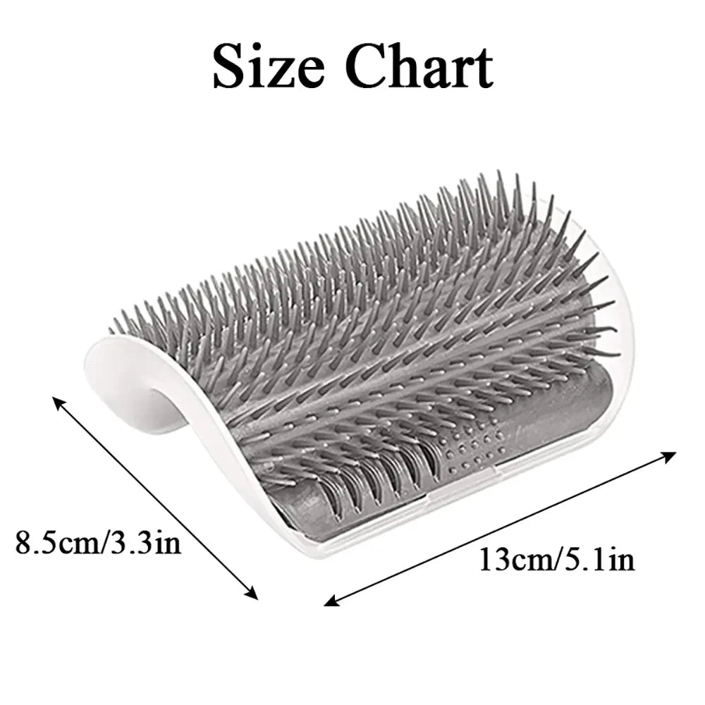 Cat Grooming Brush – Dual Function Scratcher & Massager, Effective Hair Removal, Durable PP Plastic-3