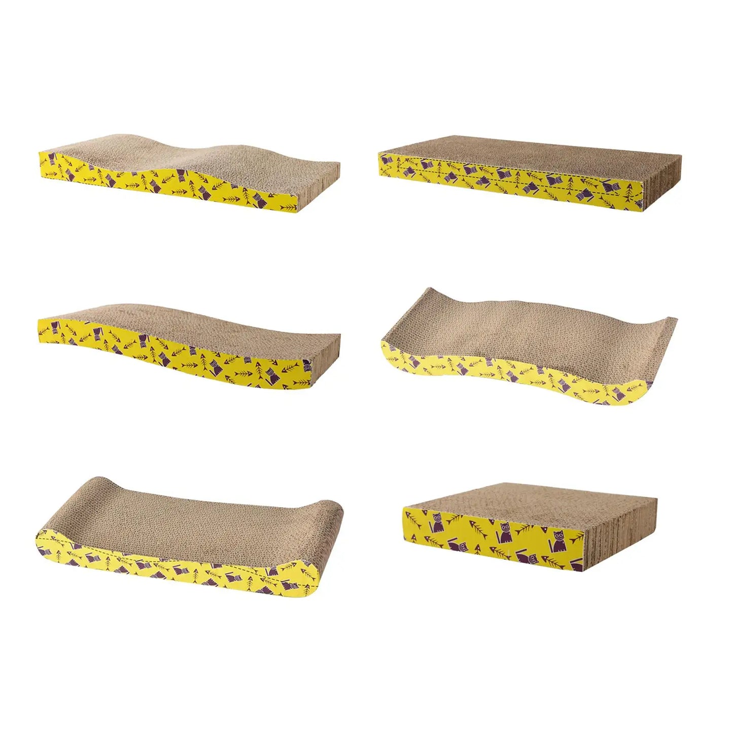 Cat Scratching Board for Cats – Durable Corrugated Paper, Cozy Lounge Bed, Multi-Size-2