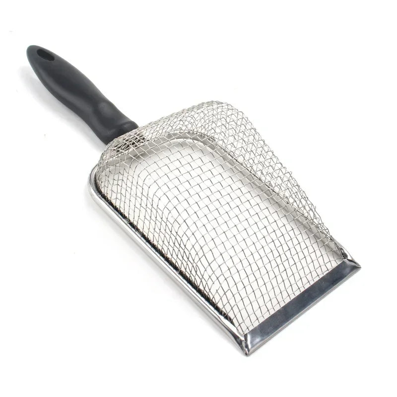 Cat Litter Shovel – Long Handle, Ergonomic Grip, Stainless Steel-5