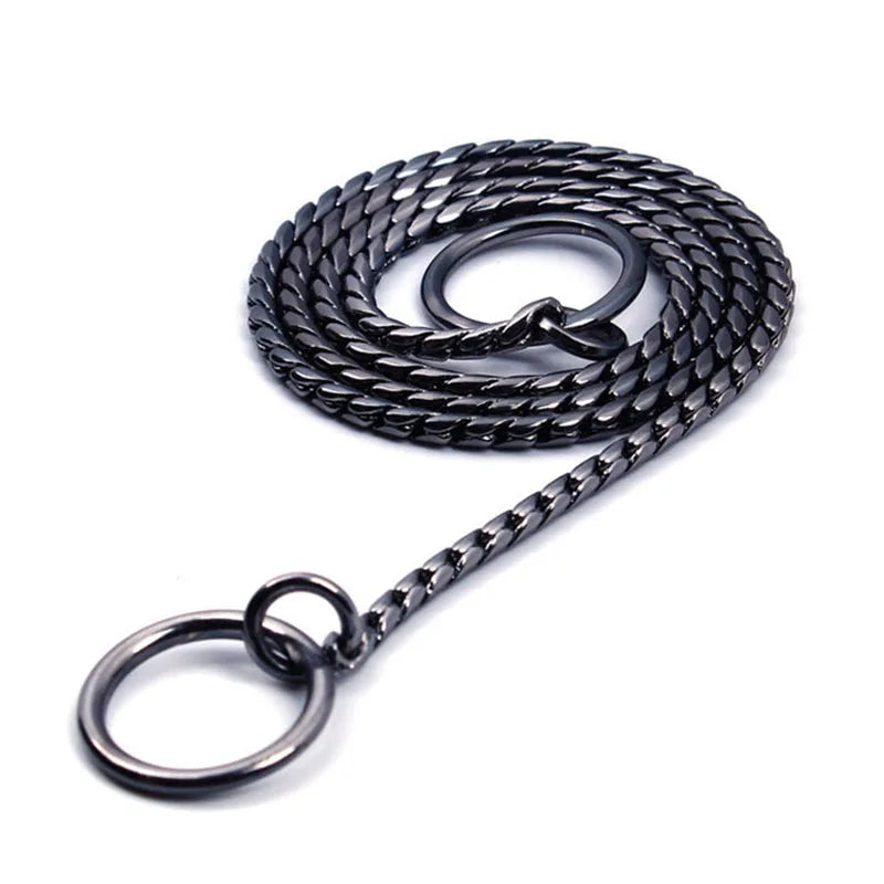 Choke Collar for Dogs – Heavy-Duty Stainless Steel, 18K Gold-Plated, Anti-Rust Design-5