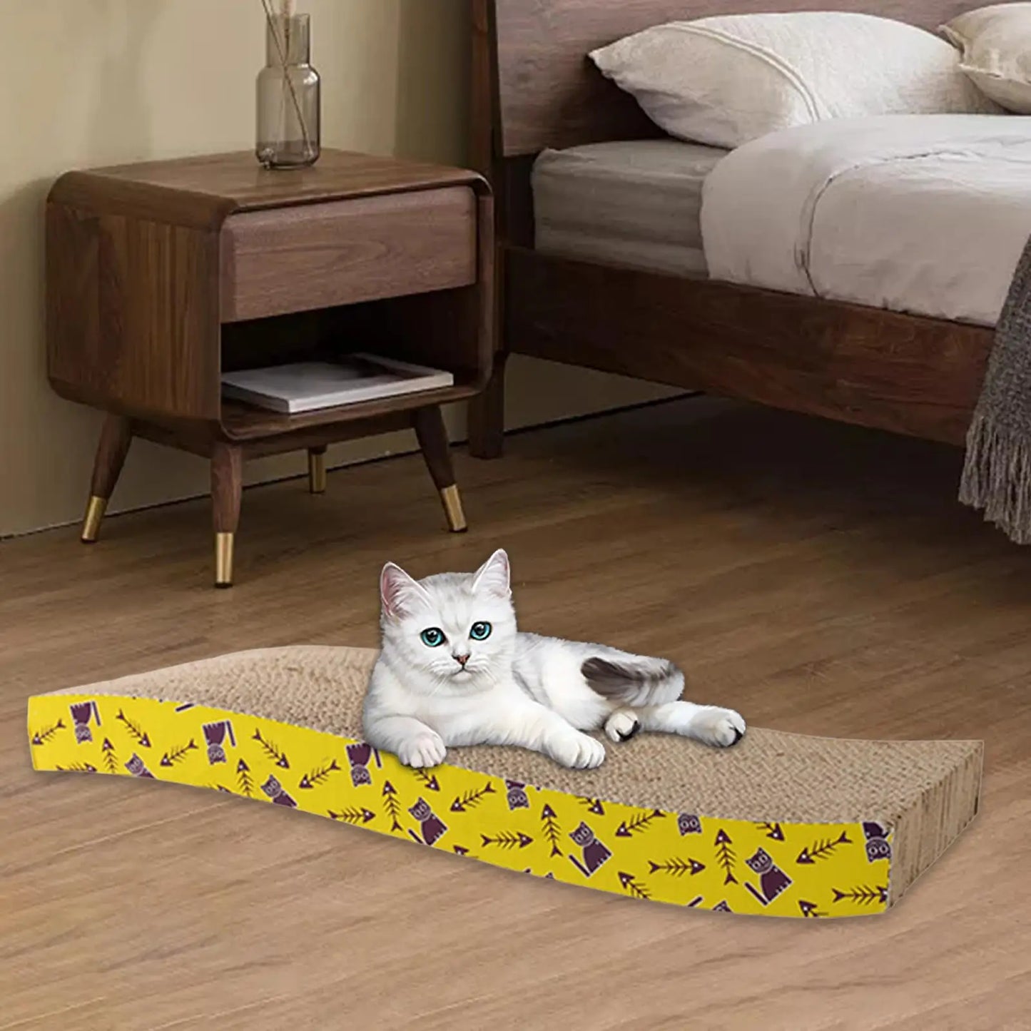 Variant image for Cat Scratching Board for Cats – Durable Corrugated Paper, Cozy Lounge Bed, Multi-Size-1
