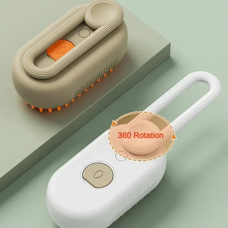 3-in-1 Dog Grooming Brush – Electric Steam Technology, Gentle Massage, Rechargeable-4