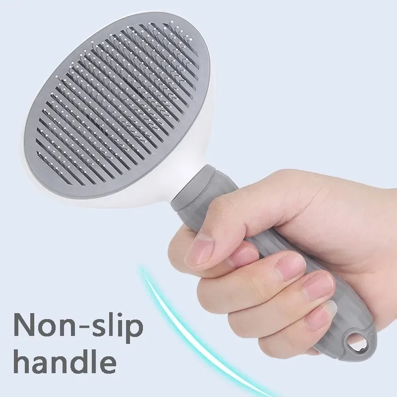 Self-Cleaning Grooming Brush for Dogs – Ergonomic Design, Pet Hair Removal, Available in 3 Colors-3