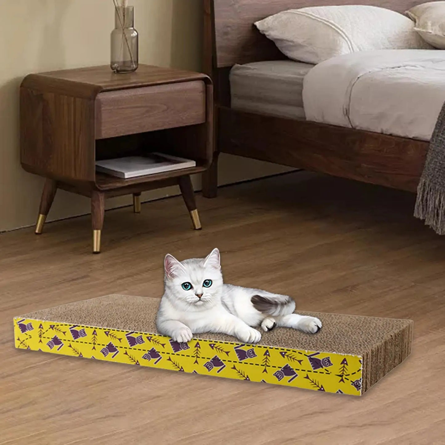 Variant image for Cat Scratching Board for Cats – Durable Corrugated Paper, Cozy Lounge Bed, Multi-Size-9