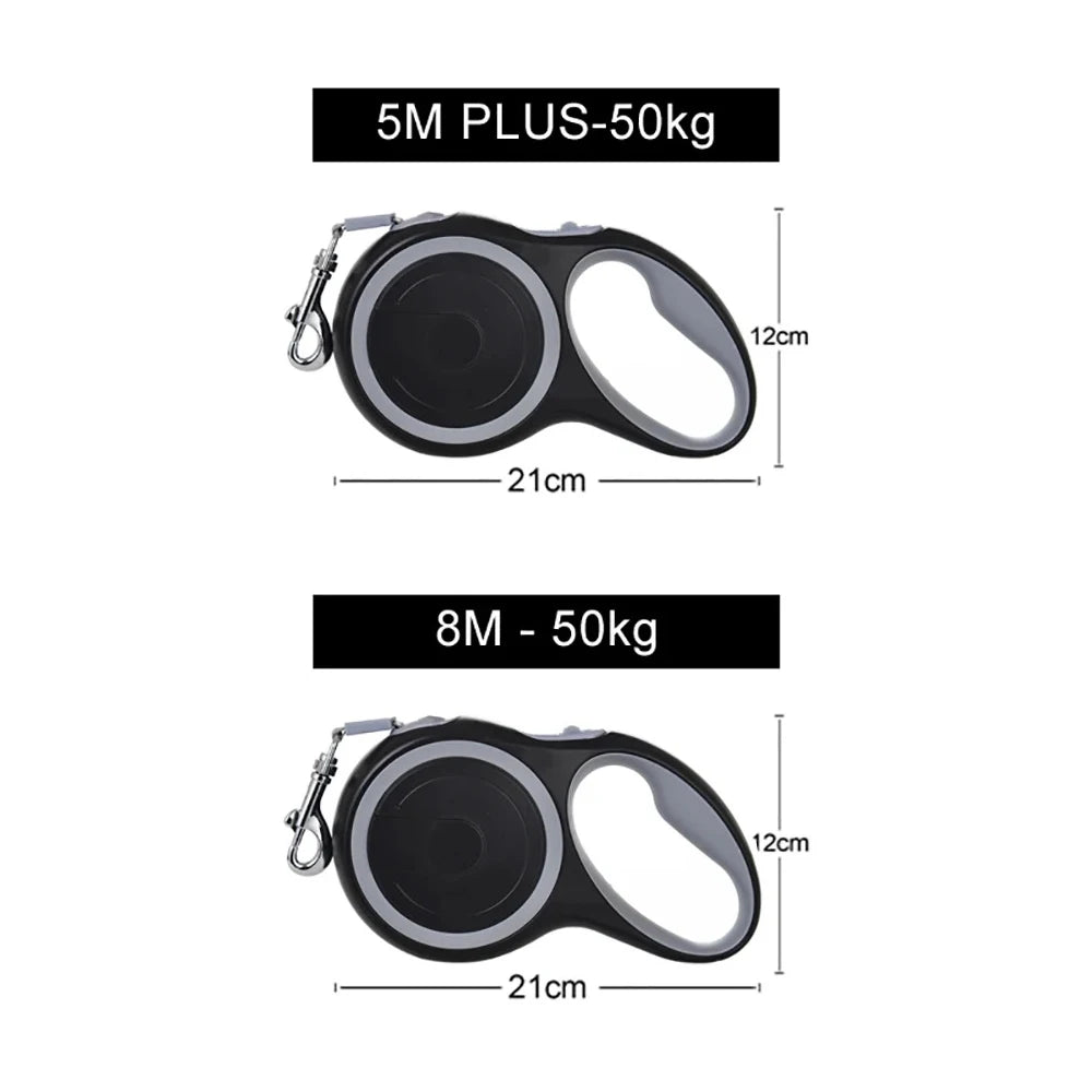 Retractable Dog Leash for Small to Large Dogs – Adjustable Lengths, Durable, 3m/5m/8m-5