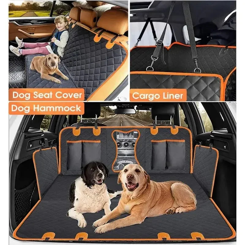 Dog Car Seat Cover for Dogs – Waterproof Hammock, Universal Fit, Durable 600D Oxford Cloth-5