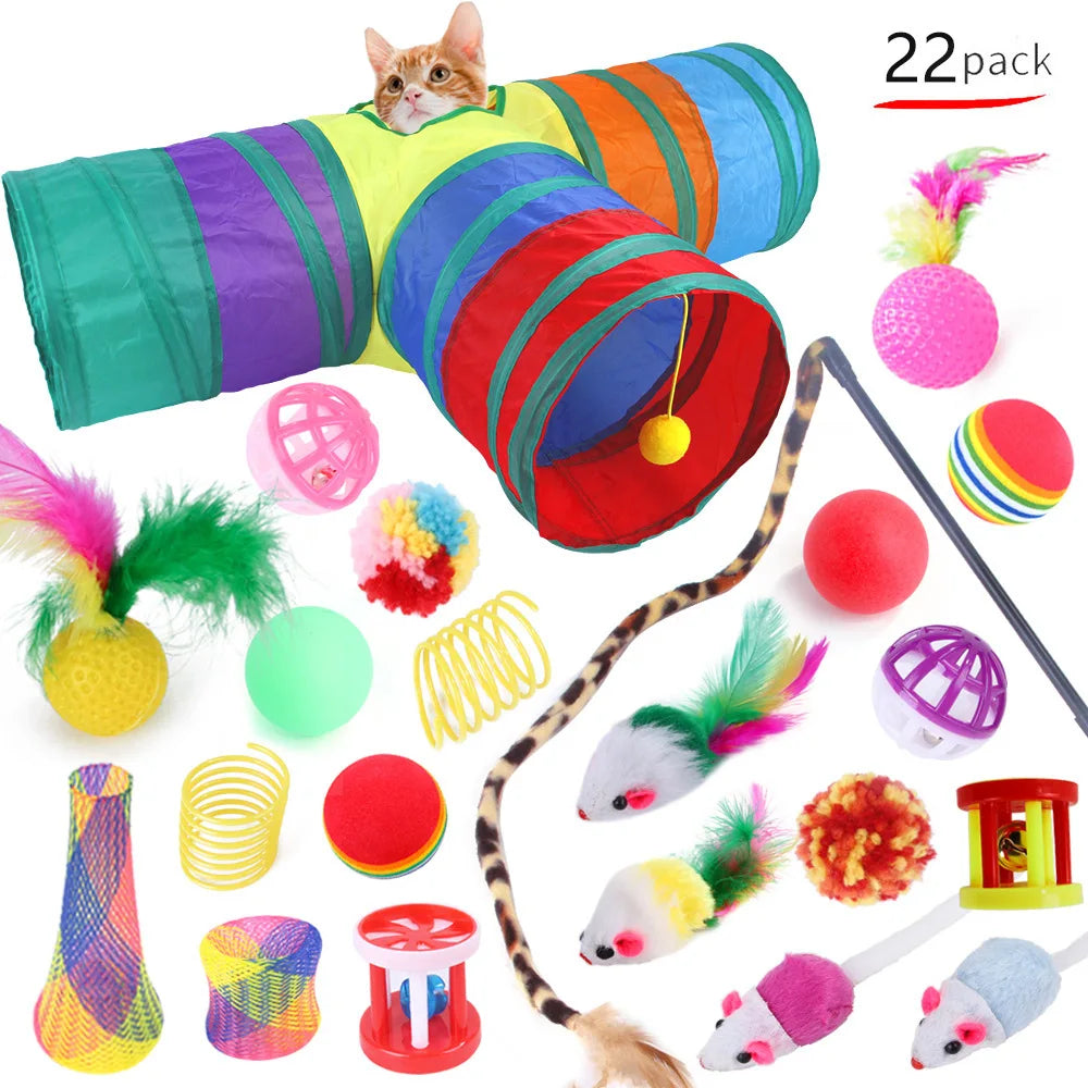 Cat Toy Set for Kittens – 20-Piece Variety, Engaging Designs, Safe Eco-Friendly Materials-5