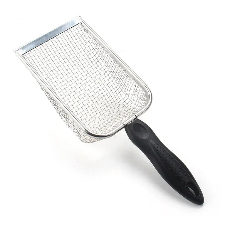 Cat Litter Shovel – Long Handle, Ergonomic Grip, Stainless Steel-4