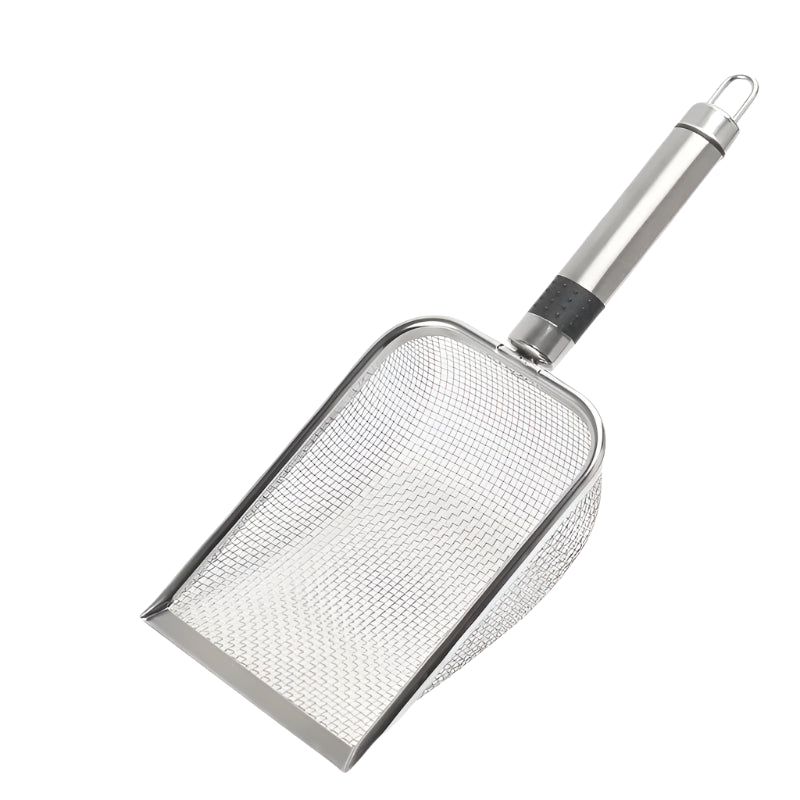 Variant image for Cat Litter Shovel Style D – Long Handle, Ergonomic Grip, Stainless Steel-4