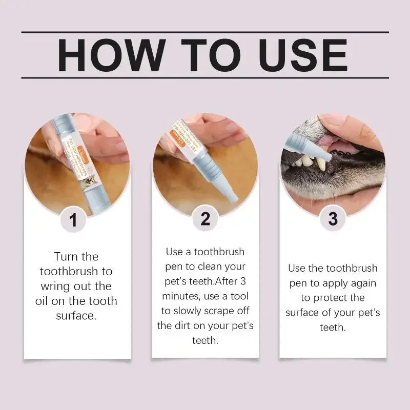 Pet Toothbrush for Dogs and Cats – Easy Teeth Cleaning, Fresh Breath, Compact Design-4
