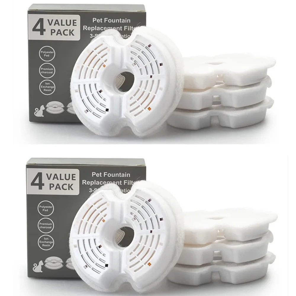 Variant image for Replacement Filters for Dog and Cat Water Fountains – Triple Purification, Activated Carbon, Compatible with 2.5L and 2L Dispensers-3