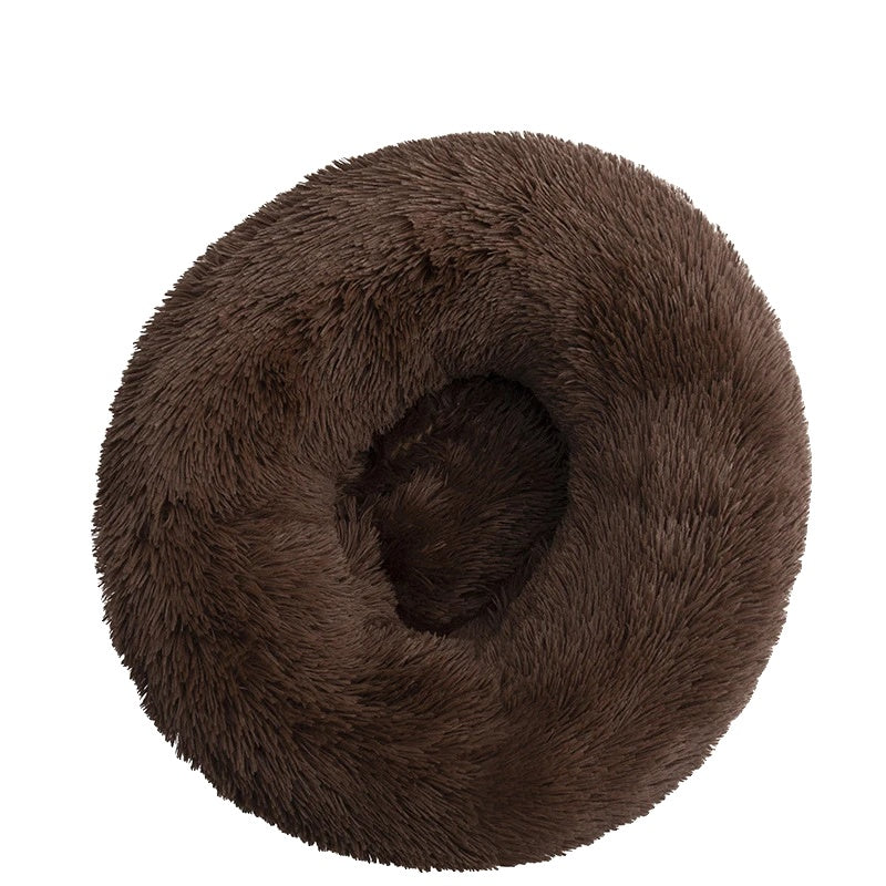 Variant image for Plush Dog Bed for Dogs and Cats – Calming Round Design, Self-Warming Fabric, Multiple Sizes-32