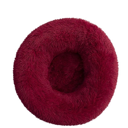Variant image for Plush Dog Bed for Dogs and Cats – Calming Round Design, Self-Warming Fabric, Multiple Sizes-10
