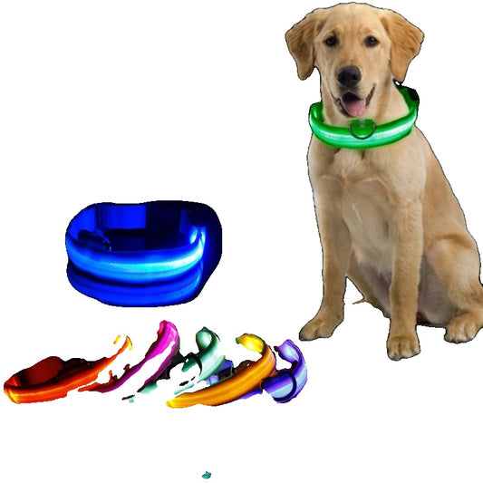 LED Dog Collar Light for Dogs – USB Rechargeable, Anti-Lost, Lightweight Visibility-1