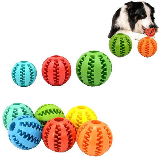 Interactive Chew Toy Ball for Small Dogs – Bite-Resistant, Tooth-Cleaning, Elastic TPR-1
