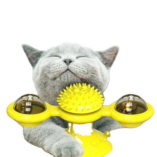 Interactive Cat Toy for Cats – Whirligig Turntable, Puzzle Game, Engaging Design-1
