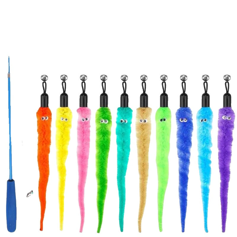 Variant image for Interactive Cat Toy Replacement Worms – Soft, Safe, Easy to Attach, Attracts with Bell-16