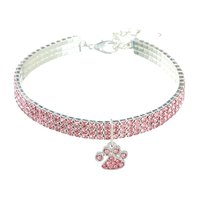 Variant image for Dog Necklace for Small to Medium Pets – Durable Alloy, Adjustable Length, Rhinestone Design-15