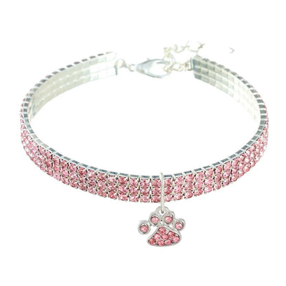 Variant image for Dog Necklace for Small to Medium Pets – Durable Alloy, Adjustable Length, Rhinestone Design-15