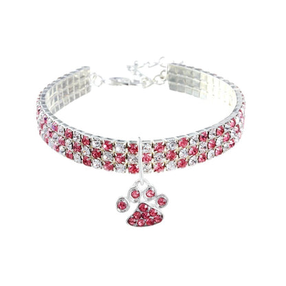 Variant image for Dog Necklace for Small to Medium Pets – Durable Alloy, Adjustable Length, Rhinestone Design-7