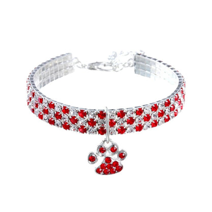 Variant image for Dog Necklace for Small to Medium Pets – Durable Alloy, Adjustable Length, Rhinestone Design-13
