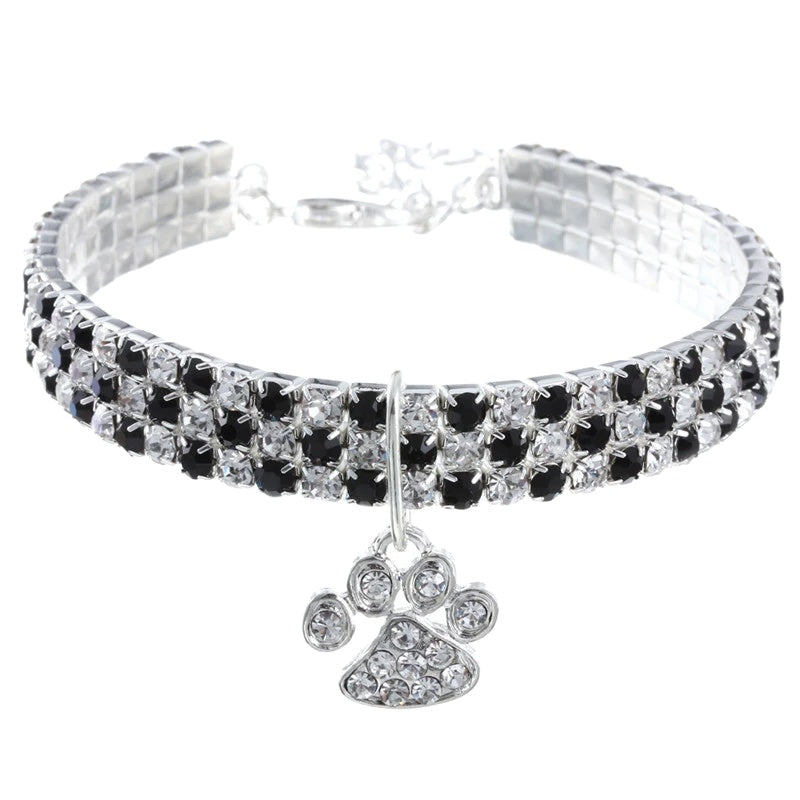 Variant image for Dog Necklace for Small to Medium Pets – Durable Alloy, Adjustable Length, Rhinestone Design-4
