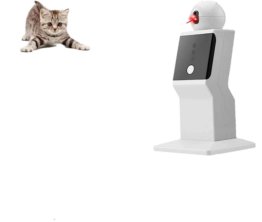 Interactive Cat Toy – Automatic Laser Pointer, Random Movement, 360° Rotation-1