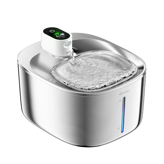Wireless Water Fountain for Cats and Dogs – 4L Capacity, Cordless Design, Easy to Clean Stainless Steel-1