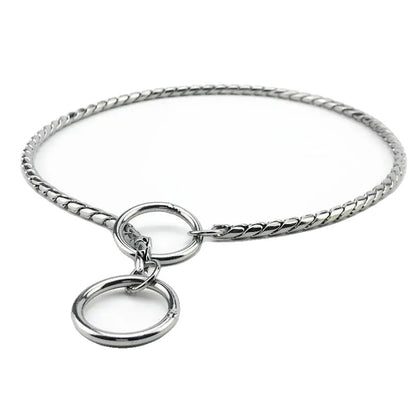 Variant image for Choke Collar for Dogs – Heavy-Duty Stainless Steel, 18K Gold-Plated, Anti-Rust Design-1