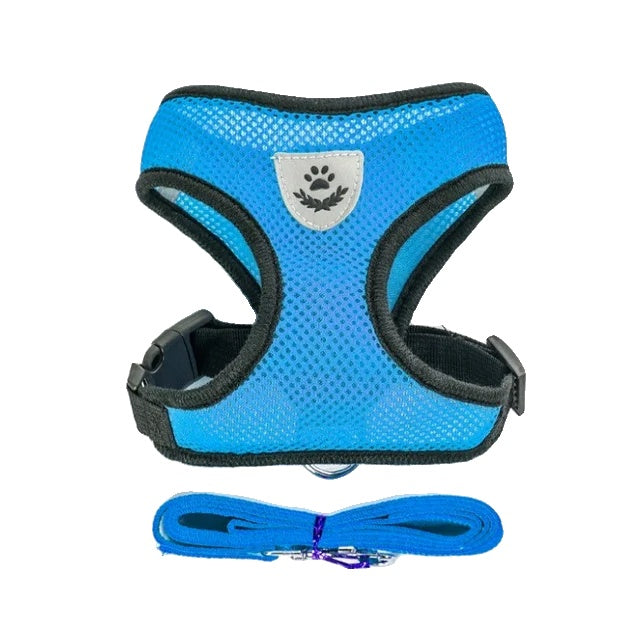 Variant image for Adjustable Harness for Small Dogs and Cats – Breathable Mesh, Reflective Stripes, Includes Leash-27