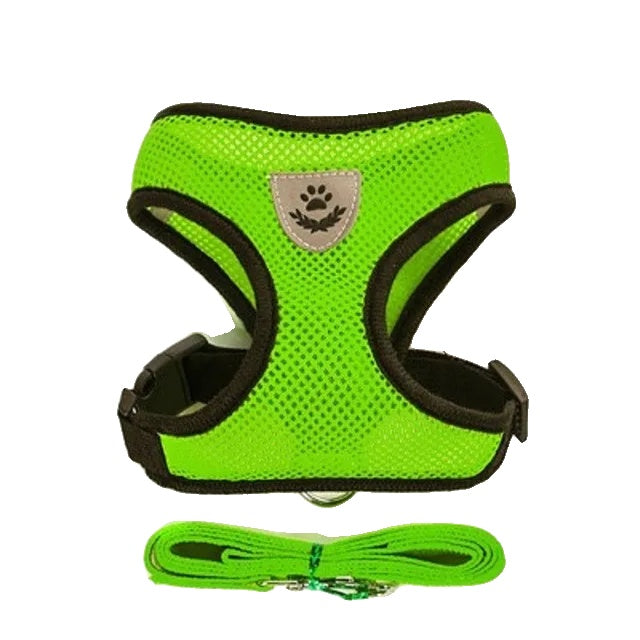 Variant image for Adjustable Harness for Small Dogs and Cats – Breathable Mesh, Reflective Stripes, Includes Leash-22